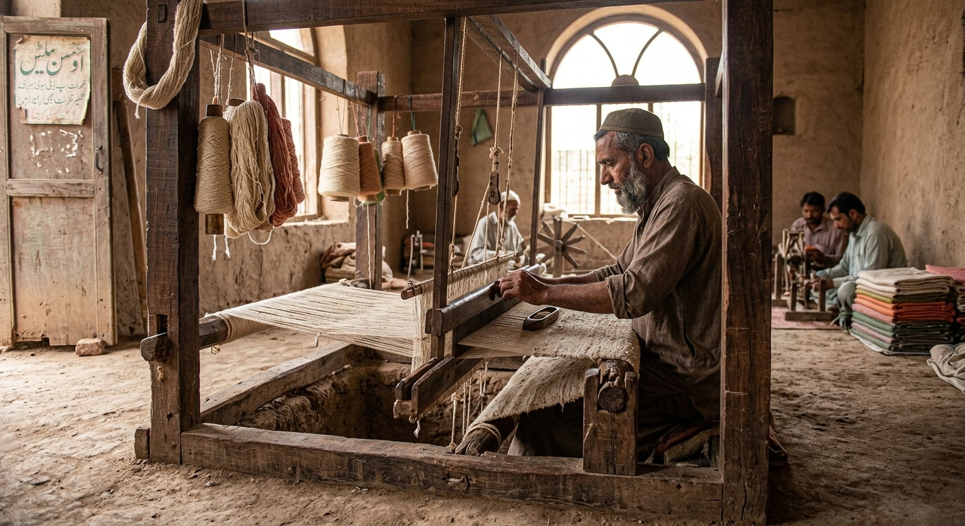 History of Kamalia Khaddar and traditional cotton fabric from Punjab Pakistan